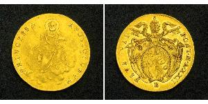 1 Doppia Папская область (752-1870) Золото Пий VI ( 1717-1799)