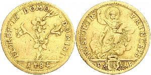 1 Doppia 教皇国 (754 - 1870) 金 Pope Pius VI ( 1717-1799)