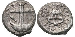 1 Drachm Apollonia (Albania) Argento 