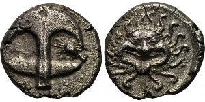 1 Drachm Apollonia (Albania) Argento 