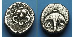 1 Drachm Apollonia (Albania) Argento 