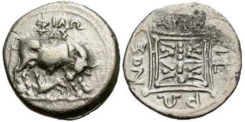 1 Drachm Apollonia (Albania) Argento 