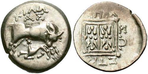 1 Drachm Apollonia (Albania) Argento 