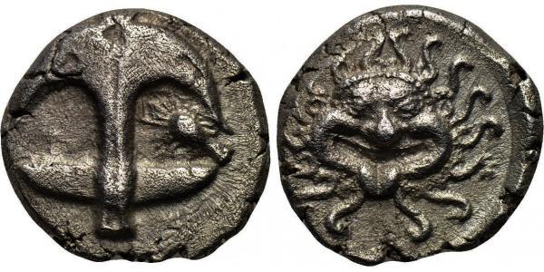 1 Drachm Apollonia (Albania) Argento 