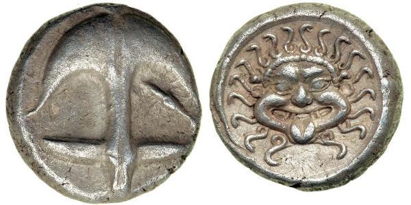 1 Drachm Apollonia (Albania) Argento 