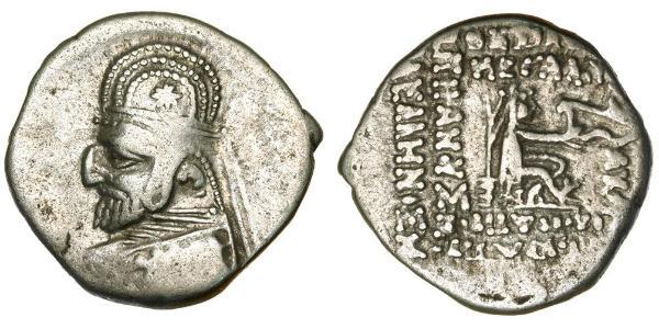 1 Drachm Impero partico (247 BC – 224 AD) Argento Orode I (85 - 80 BC)