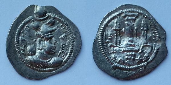 1 Drachm Sasanidi (224-651) Argento Peroz I (? - 484)