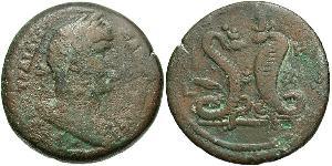 1 Drachm Imperio romano (27BC-395) Bronce Adriano  (76 - 138) 