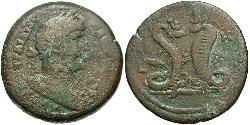 1 Drachm Roman Empire (27BC-395) Bronze Hadrian  (76 - 138) 