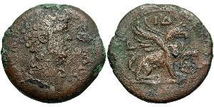 1 Drachm Impero romano (27BC-395) Bronzo Marco Aurelio (121-180)