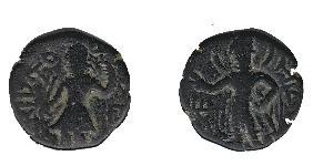 1 Drachm Kuschana Empire (60-375) Kupfer Kanishka I (?-151)