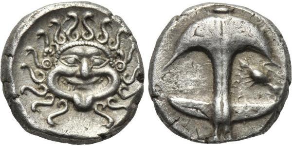 1 Drachm Apollonia (Illyria) Plata 