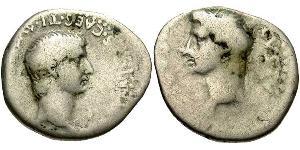 1 Drachm Imperio romano (27BC-395) Plata Germánico (15 BC-19AD) 