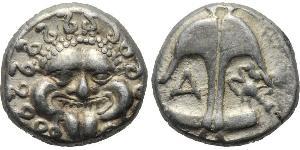 1 Drachm Apollonia (Albanien) Silber 