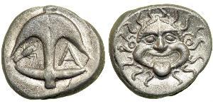 1 Drachm Apollonia (Albanien) Silber 