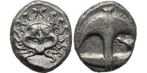 1 Drachm Apollonia (Albanien) Silber 