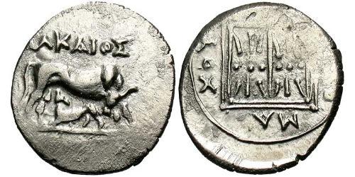 1 Drachm Durrës(Illyrien) Silber 