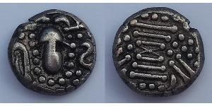 1 Drachm Western Chalukya Empire (973 - 1189) Silber 