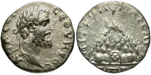 1 Drachm Roman Empire (27BC-395) Silver Septimius Severus (145- 211)