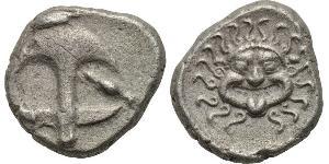 1 Drachm Apollonia (Illyria) 銀 