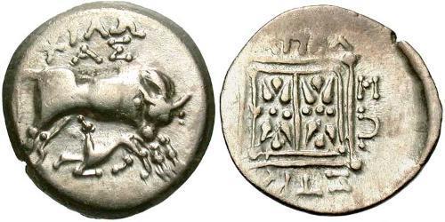 1 Drachm Apollonia (Illyria) 銀 