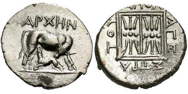 1 Drachm Apollonia (Illyria) 銀 