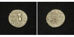 1 Drachm Western Chalukya Empire (973 - 1189) 銀 