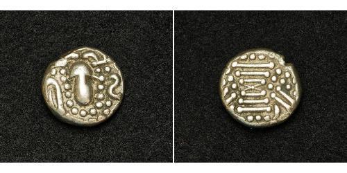 1 Drachm Western Chalukya Empire (973 - 1189) 銀 