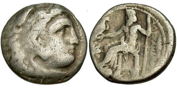 1 Drachm 馬其頓王國 (808 BC - 168 BC) 銀 亚历山大大帝 (356BC-323BC)