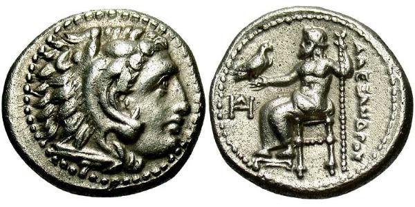 1 Drachm 馬其頓王國 (808 BC - 168 BC) 銀 亚历山大大帝 (356BC-323BC)