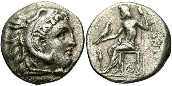 1 Drachm 馬其頓王國 (808 BC - 168 BC) 銀 亚历山大大帝 (356BC-323BC)