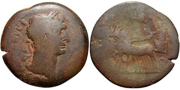 1 Drachm 羅馬帝國 青铜 Trajan (53-117)
