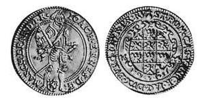 1 Ducat Principality of Ansbach (1398–1792) Copper Joachim Ernst, Margrave of Brandenburg-Ansbach (1583 – 1625)