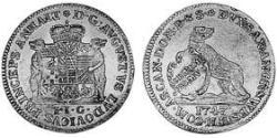 1 Ducat Anhalt-Köthen (1603 -1853) Gold August Ludwig (Anhalt-Köthen)( – )