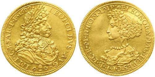 1 Ducat Augsburg (1276 - 1803) Gold Leopold I. (HRR)(1640-1705)