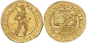 1 Ducat Austria  Gold Maximilian III, Archduke of Austria (1558 – 1618)
