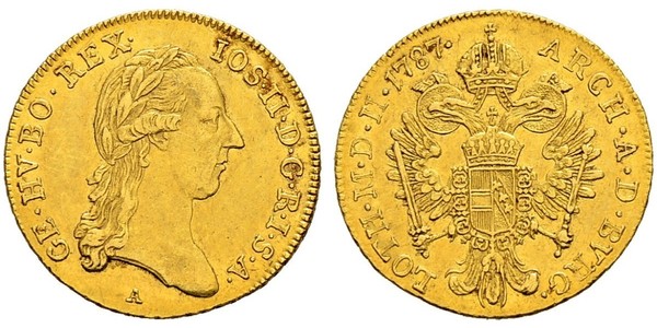 1 Ducat Austrian Empire (1804-1867) Gold Joseph II, Holy Roman Emperor  (1741 - 1790)