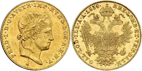 1 Ducat Austrian Empire (1804-1867) Gold Ferdinand I of Austria (1793 - 1875)