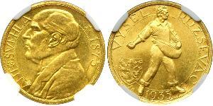 1 Ducat Czechoslovakia (1918-1992) Gold Antonin Svehla  (1873- 1933)