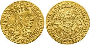 1 Ducat Danzig (1454-1793) Gold Stephen Báthory (1533-1586)