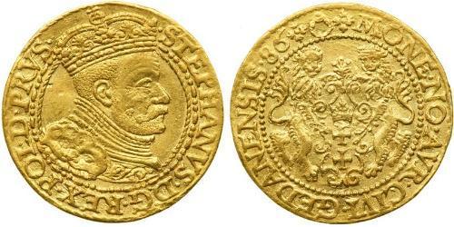 1 Ducat Gdansk  (1454-1793) Gold Stephen Báthory (1533-1586)
