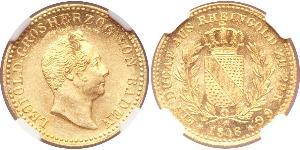 1 Ducat Grand Duchy of Baden (1806-1918) Gold Leopold, Grand Duke of Baden (1790 – 1852)