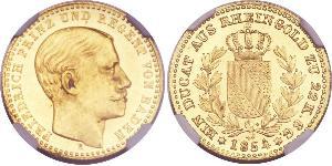 1 Ducat Grand Duchy of Baden (1806-1918) Gold Frederick I, Grand Duke of Baden (1826 - 1907)