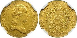 1 Ducat Habsburg Empire (1526-1804) Gold Joseph II, Holy Roman Emperor  (1741 - 1790)