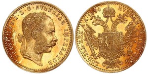 1 Ducat Habsburg Empire (1526-1804) Gold Franz Joseph I (1830 - 1916)