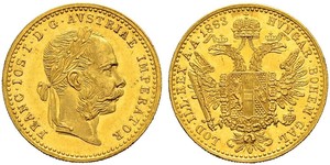 1 Ducat Habsburg Empire (1526-1804) Gold Franz Joseph I (1830 - 1916)