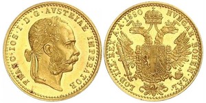 1 Ducat Habsburg Empire (1526-1804) Gold Franz Joseph I (1830 - 1916)