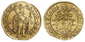 1 Ducat Habsburg Empire (1526-1804) Gold Matthias, Holy Roman Emperor (1557 - 1619)