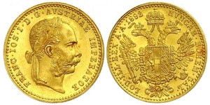 1 Ducat Habsburg Empire (1526-1804) Gold Franz Joseph I (1830 - 1916)