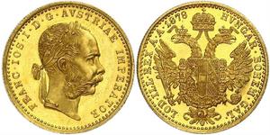 1 Ducat Habsburg Empire (1526-1804) Gold Franz Joseph I (1830 - 1916)